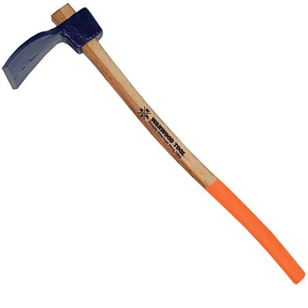 WARWOOD TOOL 434 lb Forest Adze Hoe, 34 Hickory Safety Grip Handle 62